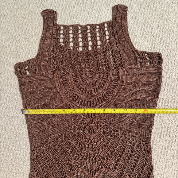 Handmade silk crochet dress - Picture 10 of 12
